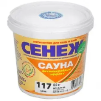 Антисептик "СЕНЕЖ САУНА" деревозащитный, ведро 0,9 кг.