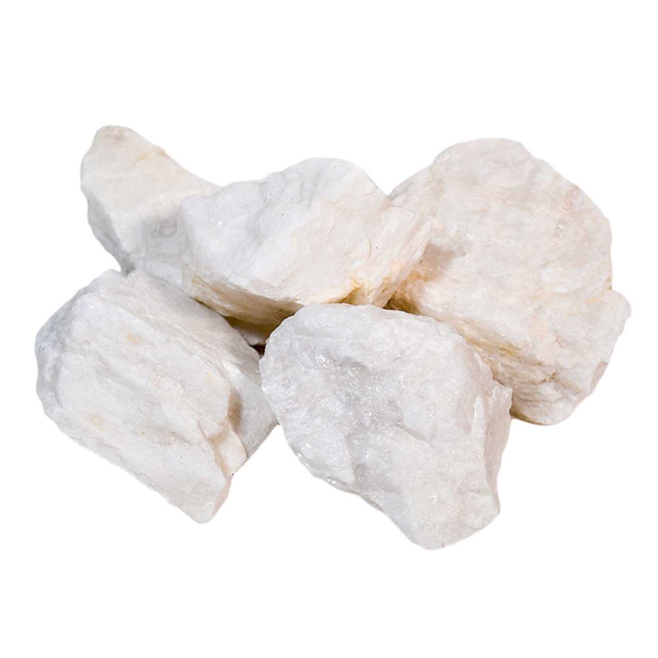 Камни для бани Кварц (20 кг, ведро, колотый)