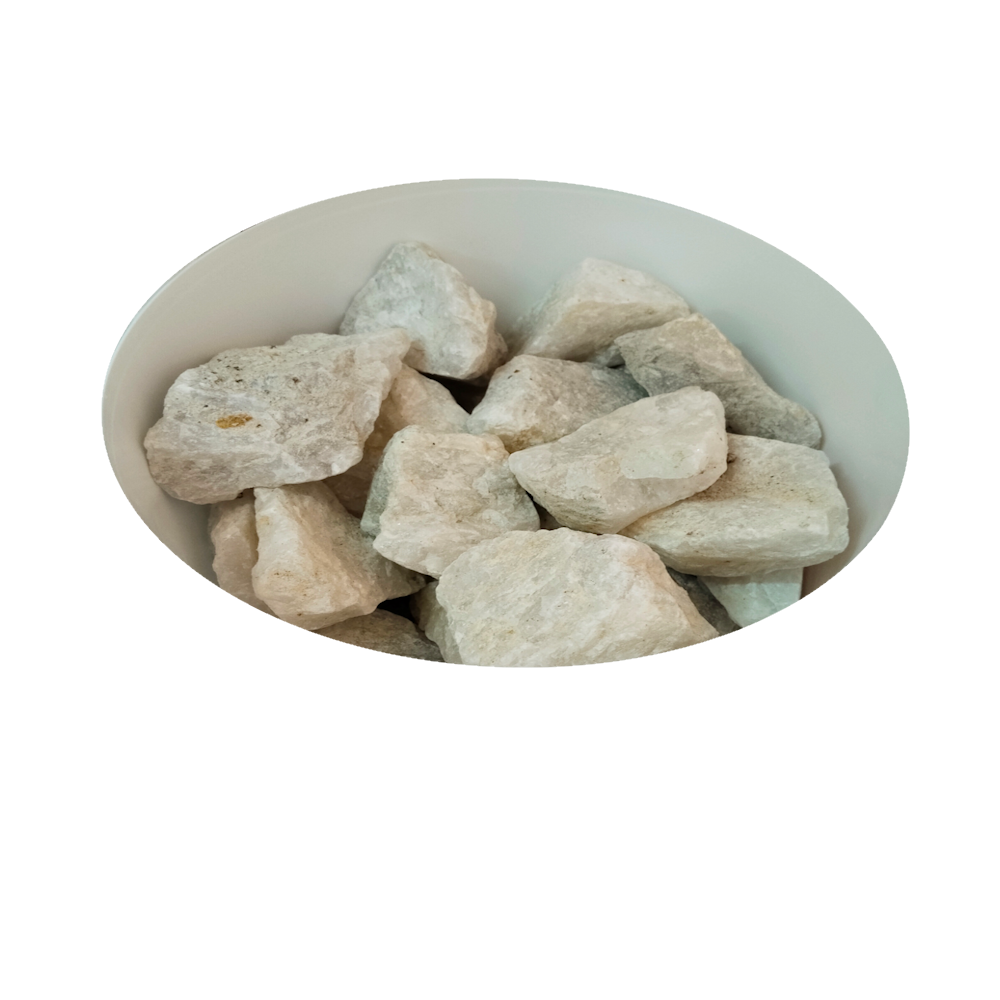 Камни для бани Кварц (20 кг, ведро, колотый)