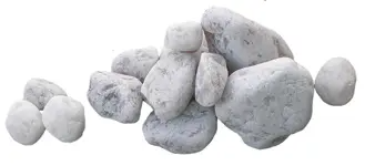 Камни для бани Кварц (10 кг, обвалованный, ведро, мытый)