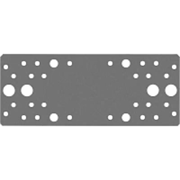 Пластина крепежная оцинкованная 80*200*2,0