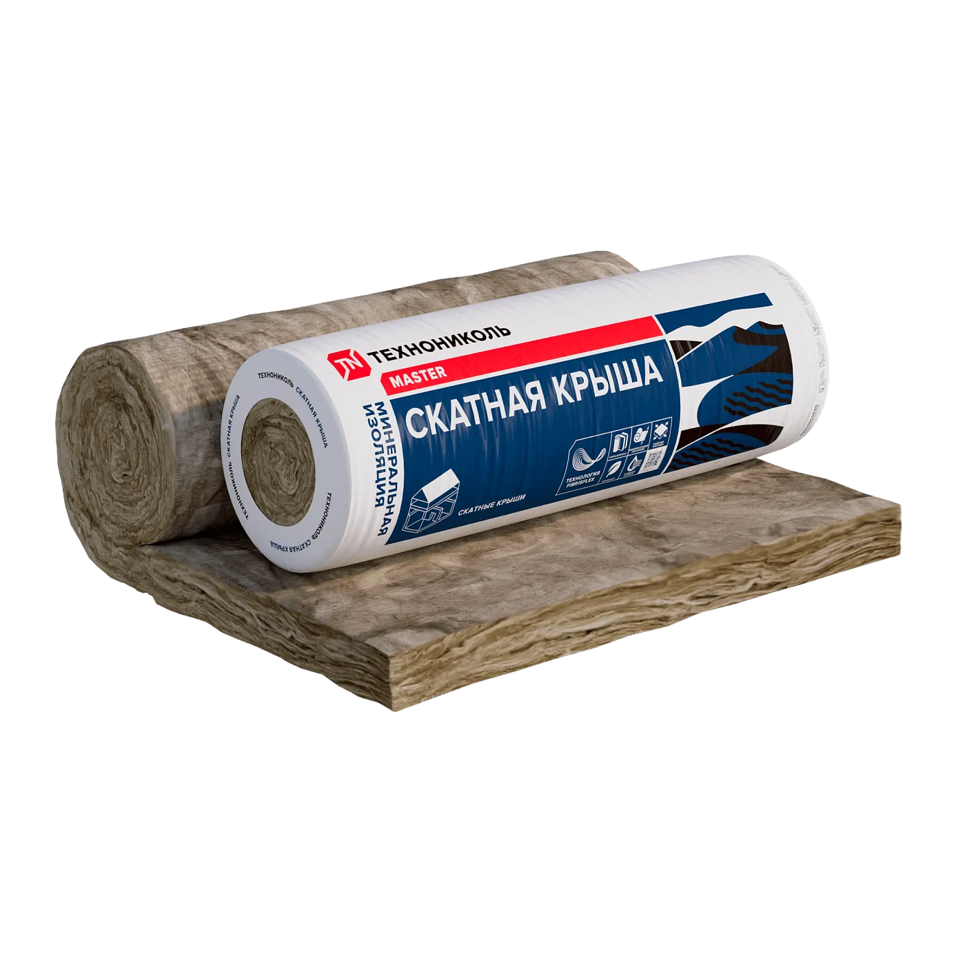 Маты ТЕХНОНИКОЛЬ 35QN Скатная крыша (3900*1200*150) (0,702м3 /4,68м2) рул.