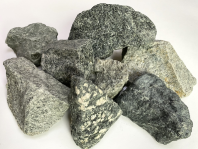 Камни для бани Дунит (Перидотит) (20 кг, коробка универсальная, колотый) от магазина ЮТВУД "Корпорация Леса"